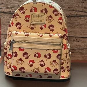 Loungefly Harry Potter Backpack - Cream and Brown